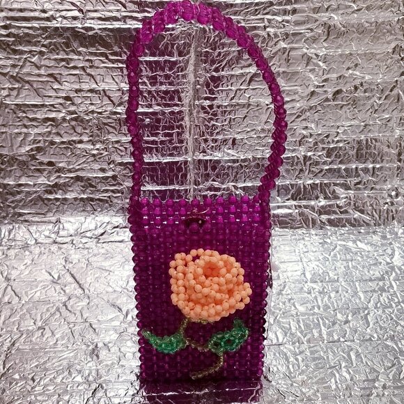 NWT 2021 Susan Alexandra New York Rose Garden Beaded Bag - Picture 11 of 13